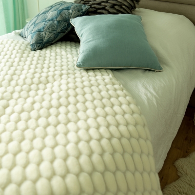 jeté de lit, pour une décoration cosy et chaleureuse