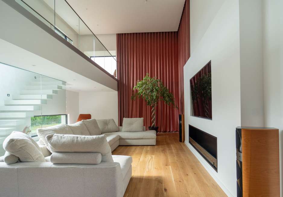 Rideaux hauts colorés