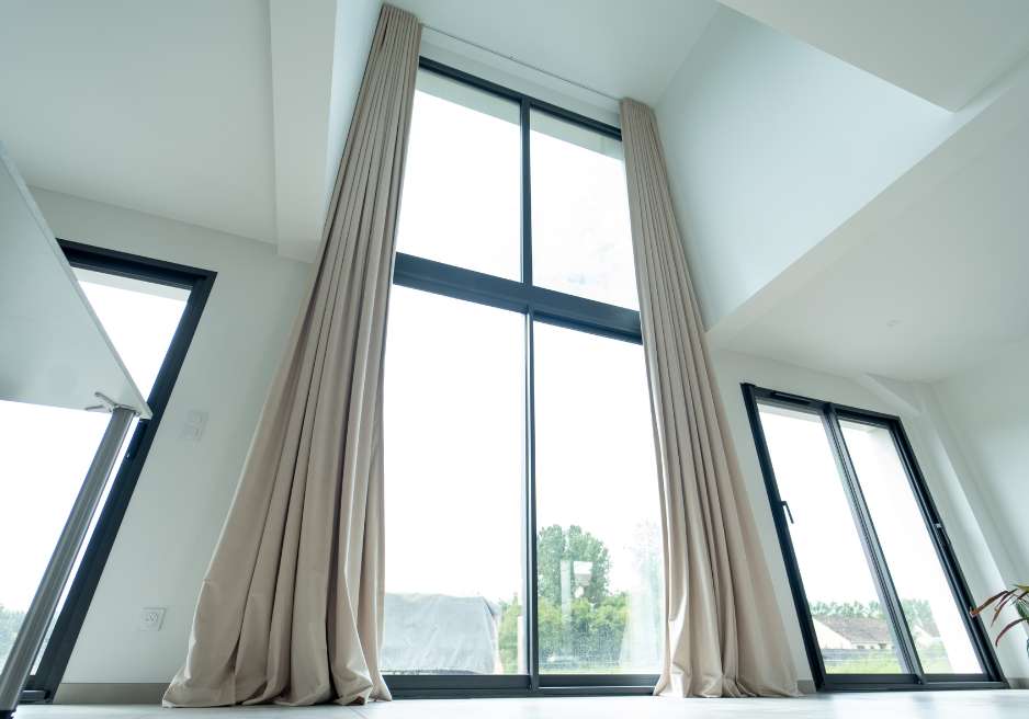 Grand rideaux sur mesure opaque