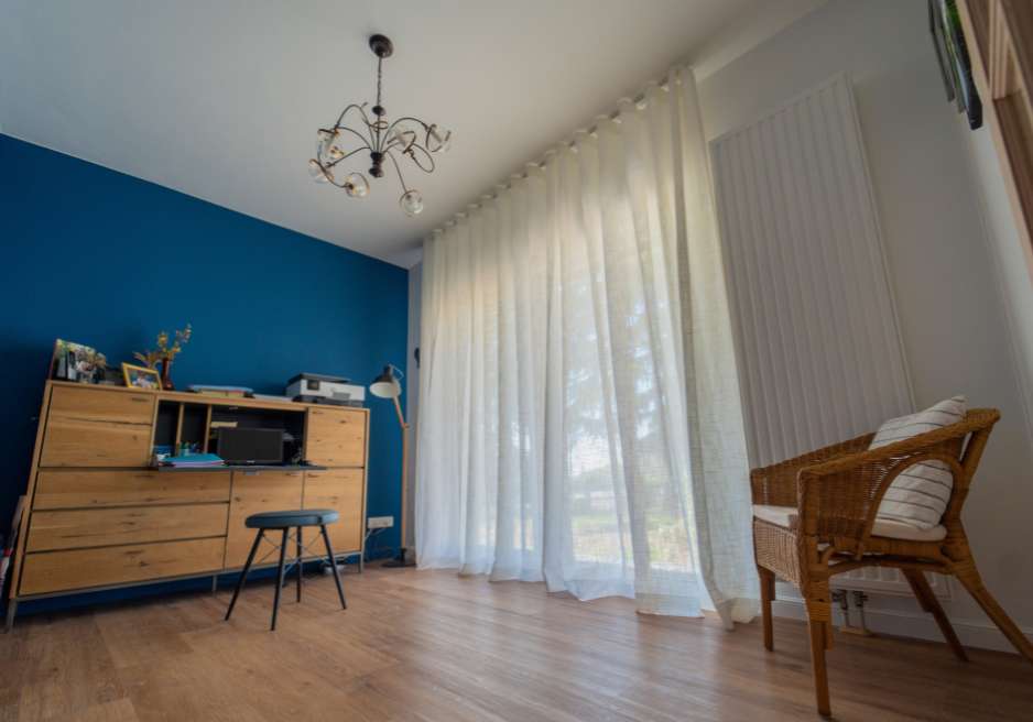 voilages blanc salon