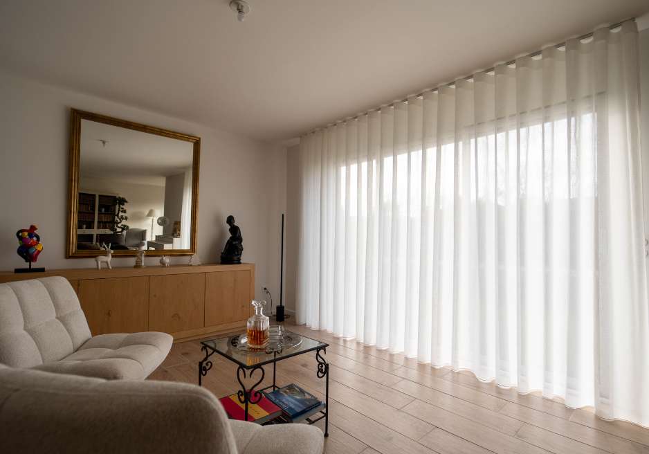 voilages parfait, ras du sol clair salon luxe